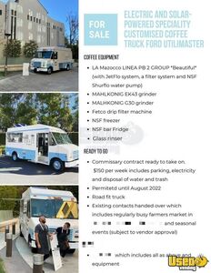 2002 Utilimaster Coffee Truck Coffee & Beverage Truck Electrical Outlets California Gas Engine for Sale
