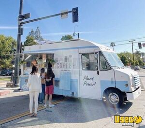 2002 Utilimaster Coffee Truck Coffee & Beverage Truck Stainless Steel Wall Covers California Gas Engine for Sale