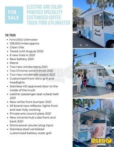 2002 Utilimaster Coffee Truck Coffee & Beverage Truck Work Table California Gas Engine for Sale