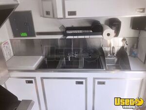 2003 7x14 Kitchen Food Trailer Diamond Plated Aluminum Flooring Maryland for Sale