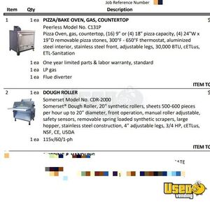 2003 E-450 Pizza Truck Pizza Food Truck Gray Water Tank Iowa Diesel Engine for Sale
