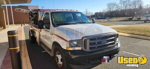 2003 F350 Lunch Serving Food Truck Lunch Serving Food Truck Prep Station Cooler Delaware for Sale