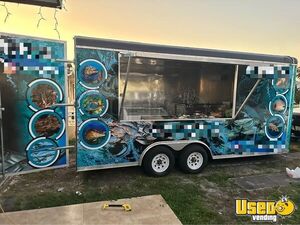 2003 Food Concession Trailer Concession Trailer Stainless Steel Wall Covers Florida for Sale