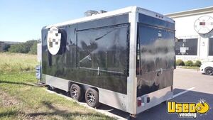 2003 Food Concession Trailer Concession Trailer Stainless Steel Wall Covers Texas for Sale