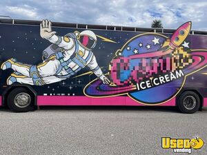 2003 Liquid Nitrogen Ice Cream Bus Ice Cream Truck Concession Window Florida Diesel Engine for Sale