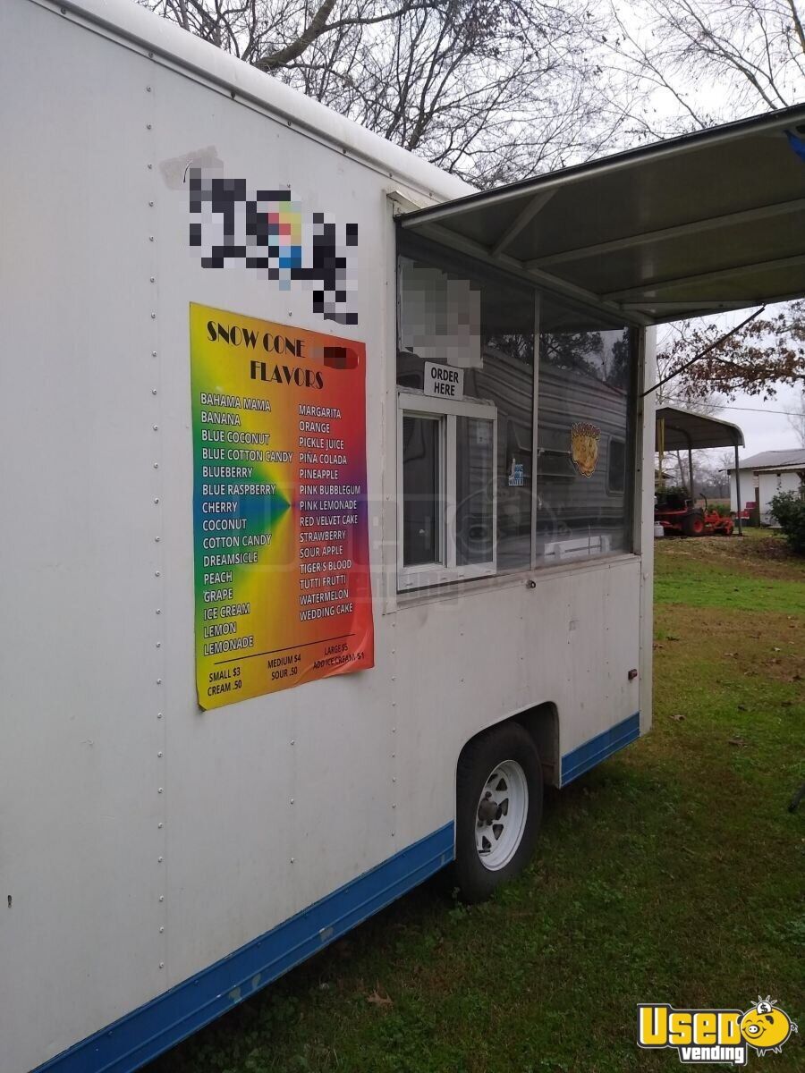 Very Clean 2003 7' x 12' Shaved Ice Concession Trailer Used