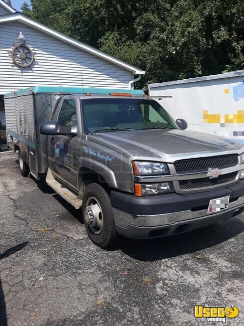 2003 Silverado Lunch Serving Canteen Style Food Truck Lunch Serving Food Truck Maryland Gas Engine for Sale