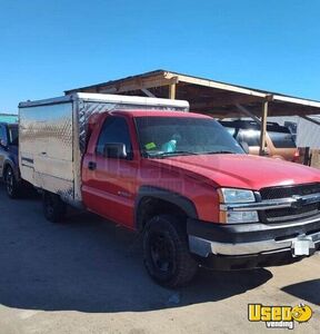 2003 Silverado Lunch Serving Food Truck Texas Gas Engine for Sale