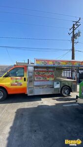 2004 Lunch Serving Food Truck Stainless Steel Wall Covers California for Sale