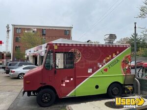 2004 Mline Step Van Pizza Food Truck Pizza Food Truck Stainless Steel Wall Covers Maryland Diesel Engine for Sale