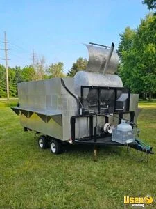 2005 16' Custom Dual Axle BBQ Catering Trailer w/ Smoker for Sale in Michigan!