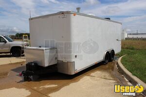 2005 Car Hauler Food Concession Trailer Kitchen Food Trailer Stainless Steel Wall Covers Illinois for Sale