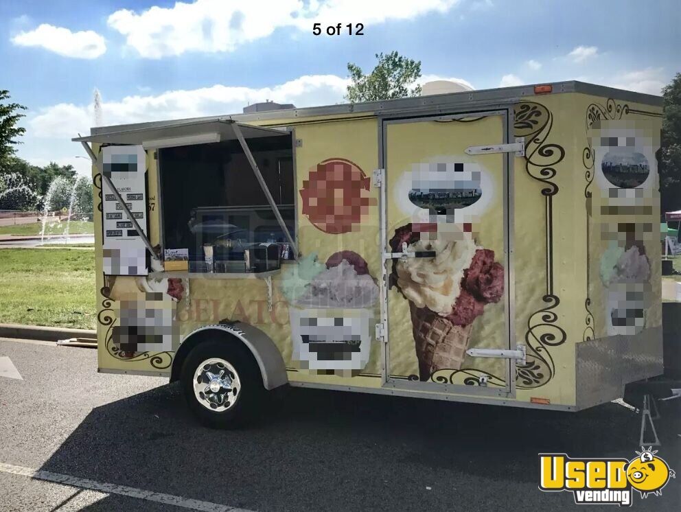 6' x 12' Ice Cream Concession Trailer Used Concession Trailer for