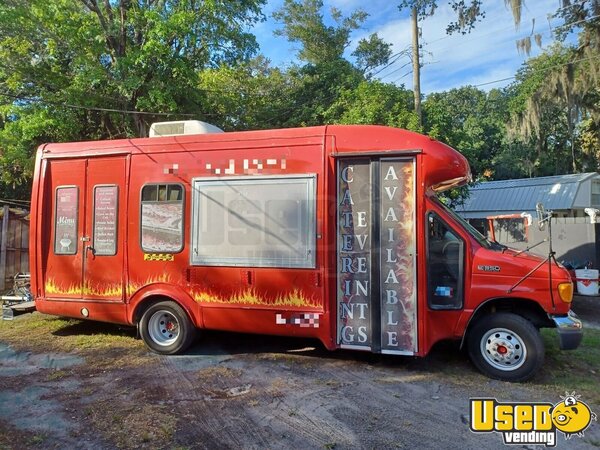 2005 Step Van Barbecue Food Truck Barbecue Food Truck Florida Gas Engine for Sale