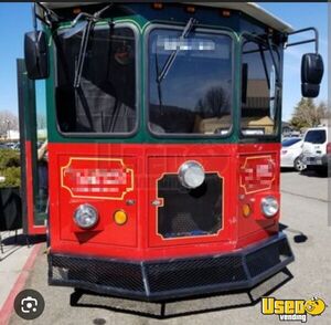 2005 Trolley All-purpose Food Truck Stainless Steel Wall Covers Nevada Diesel Engine for Sale