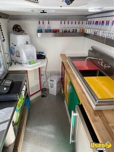 2006 Cargo Shaved Ice Concession Trailer Snowball Trailer Exterior Customer Counter California for Sale
