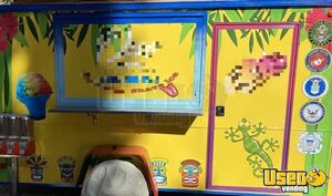 2006 Cargo Shaved Ice Concession Trailer Snowball Trailer Stainless Steel Wall Covers California for Sale