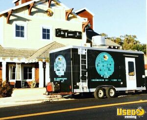2006 Custom Build Kitchen Food Trailer Reach-in Upright Cooler California for Sale