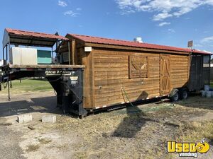 2006 Custom Gooseneck Bbq Food Trailer Barbecue Food Trailer Concession Window Texas for Sale