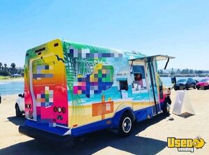 2006 E-350 Bus Shaved Ice Truck Snowball Truck Cabinets California Gas Engine for Sale