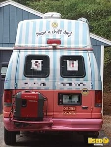 2006 Econoline Ice Cream Truck Stainless Steel Wall Covers New Hampshire Gas Engine for Sale