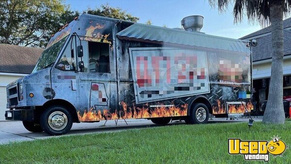 2006 F450 Step Van Bbq Food Truck Barbecue Food Truck Florida Gas Engine for Sale