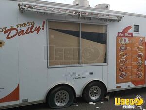 2006 Food Concession Trailer Kitchen Food Trailer Stainless Steel Wall Covers Ontario for Sale