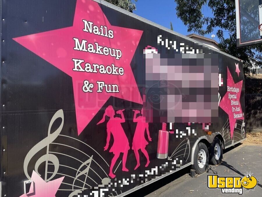 2006 mobile kids spa party trailer mobile hair nail salon truck interior lighting california 5544341