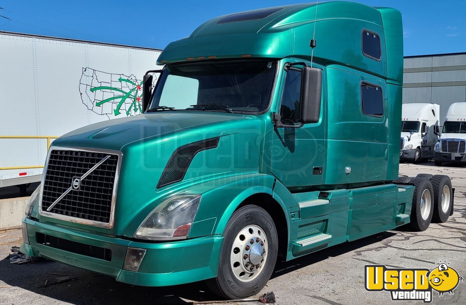 (2) Ready to Work 2006 Volvo VNL 780 Sleeper Cab Semi Truck D12 AT for