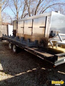 2007 1100 Open Bbq Smoker Trailer Flat Grill Illinois for Sale
