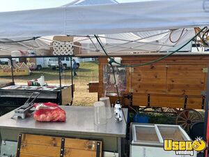 2007 25' Gooseneck Kitchen Food Trailer With Soda Cart And Food Cart Kitchen Food Trailer Deep Freezer Michigan for Sale