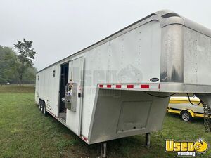 2007 25' Gooseneck Kitchen Food Trailer With Soda Cart And Food Cart Kitchen Food Trailer Refrigerator Michigan for Sale