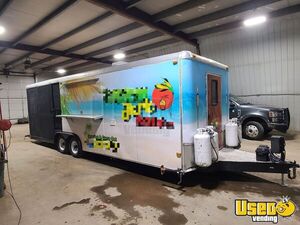 2007 30' Concession Trailer Barbecue Food Trailer Air Conditioning North Dakota for Sale