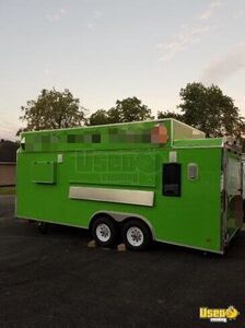 2007 Cargo Traielr Kitchen Food Trailer Stainless Steel Wall Covers Arkansas for Sale