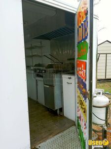 2007 Food Trailer Concession Trailer Stainless Steel Wall Covers Louisiana for Sale