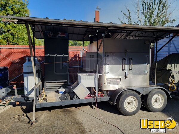 2007 N/a Open Bbq Smoker Trailer Arkansas for Sale