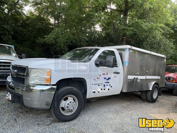2007 Silverado 3500 Lunch Serving Food Truck Lunch Serving Food Truck Maryland Gas Engine for Sale