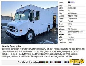 2007 Step Van Stepvan 10 Washington Diesel Engine for Sale