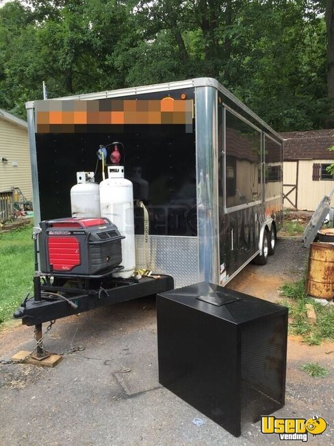 2007 United Vending Trailer Kitchen Food Trailer Stainless Steel Wall Covers Pennsylvania for Sale