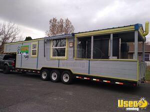 2008 Barbecue Concession Trailer Barbecue Food Trailer Concession Window Colorado for Sale