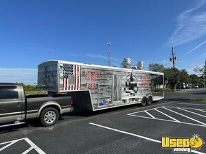 2008 Barbecue Concession Trailer Barbecue Food Trailer Removable Trailer Hitch Florida for Sale