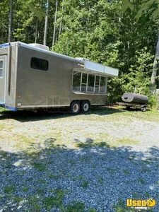 2008 Barbecue Trailer Barbecue Food Trailer Stainless Steel Wall Covers Virginia for Sale