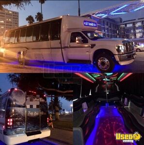 2008 F550 Shuttle Bus Party Bus Air Conditioning California Diesel Engine for Sale