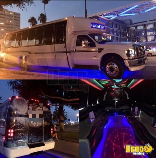 2008 F550 Shuttle Bus Party Bus California Diesel Engine for Sale