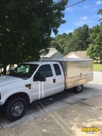 2008 Ford F250 Lunch Serving Food Truck Air Conditioning Georgia Diesel Engine for Sale