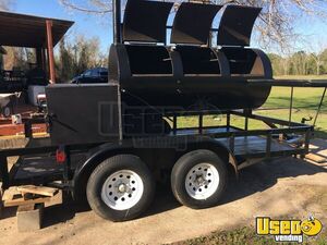 2008 Open Bbq Smoker Trailer Open Bbq Smoker Trailer Work Table Texas for Sale