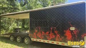 Versatile - 2008 Wells Cargo Barbecue Food Trailer with Porch for Sale in Washington!