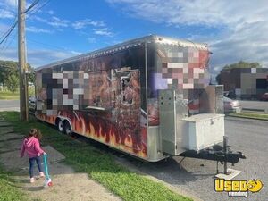2008 Trailer Kitchen Food Trailer Stainless Steel Wall Covers Pennsylvania for Sale