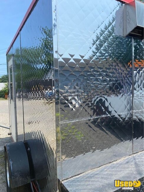 2009 2009 By/jersey Style Food Concession Trailer Concession Trailer Stainless Steel Wall Covers Massachusetts for Sale