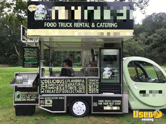 Turnkey Battery Operated 2009 15 Chryslerpolaris Gem Electric Food Truck For Sale In Connecticut